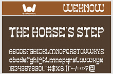 The Horse's Step font