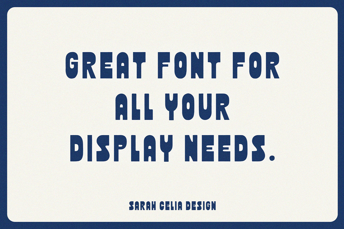 Hightide | Bold & Funky Display Font, a Sans Serif Font by Sarah Celia Design (Photo 4 of 5)
