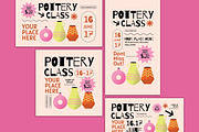 Cream Gradient Pottery Class Flyer, a Flyer Template by Artbox Studio (Thumbnail 4 of 4)