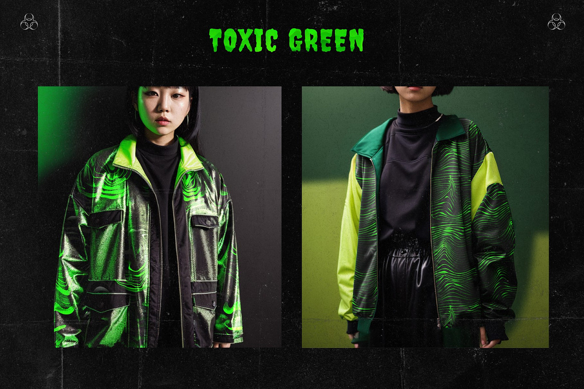 Toxic green seamless patterns pack, a Pattern Graphic by Gudiny (Photo 2 of 8)