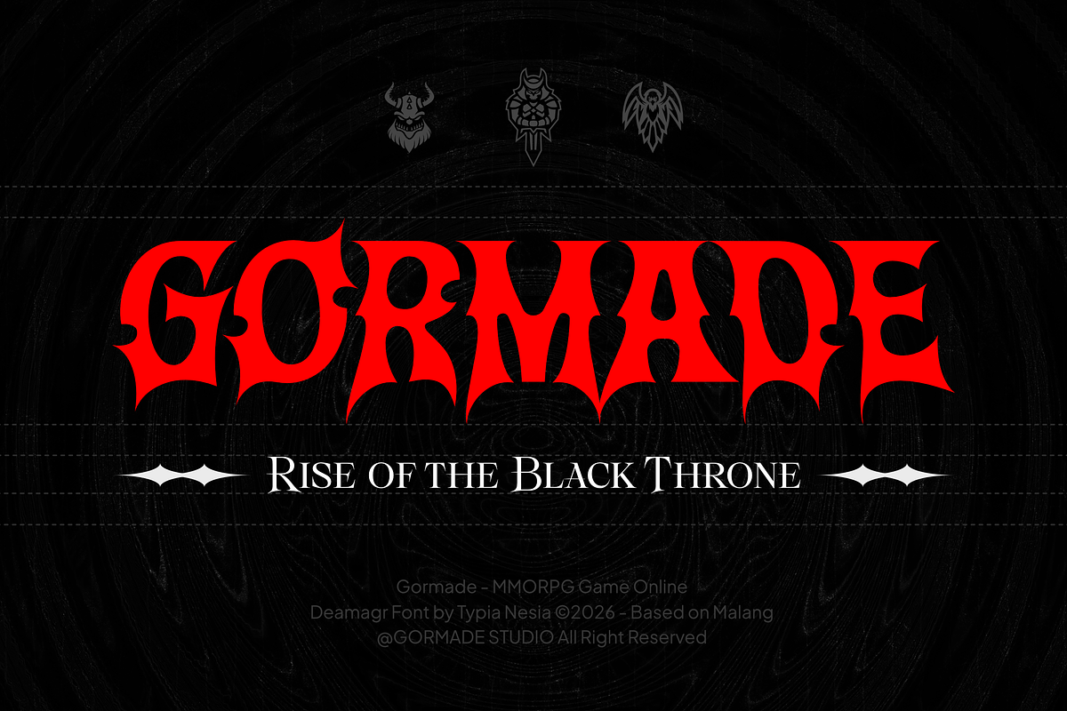 Deamagr - Gothic Fantasy Game Font, a Blackletter Font by Typia Nesia (Photo 6 of 13)