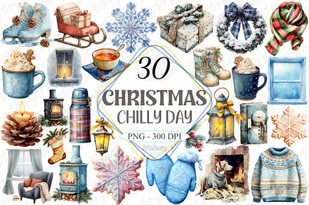 Chilly Christmas Day Clipart