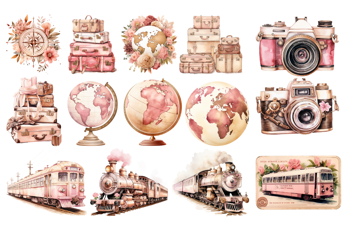 Travel PNG Sublimation Bundle, an Object Illustration by Digital Xpress (Photo 2 of 3)