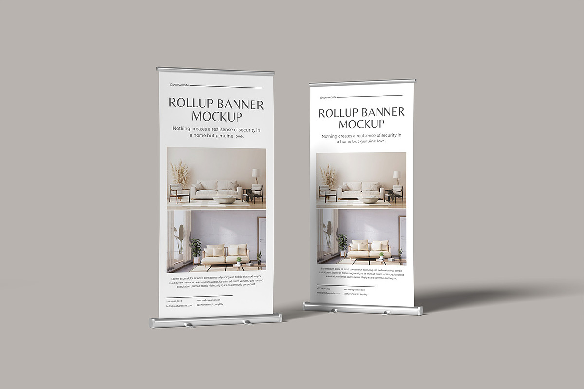 Rollup Banner Mockup, an Advertising Mockup by ZifaraDesign (Photo 5 of 11)