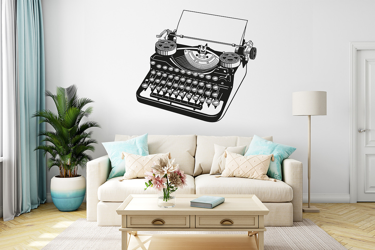 Vintage Typewriter SVG Cut Files., an Object Graphic by Doodle Cloud Studio (Photo 4 of 8)