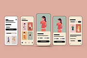 Fashion E-commerce Mobile App UI Kit, an UI Kit Template by MightyDesign (Thumbnail 1 of 8)