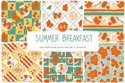 Summer Breakfast Collection, a Pattern Graphic by GVGraphics (Thumbnail 1 of 14)