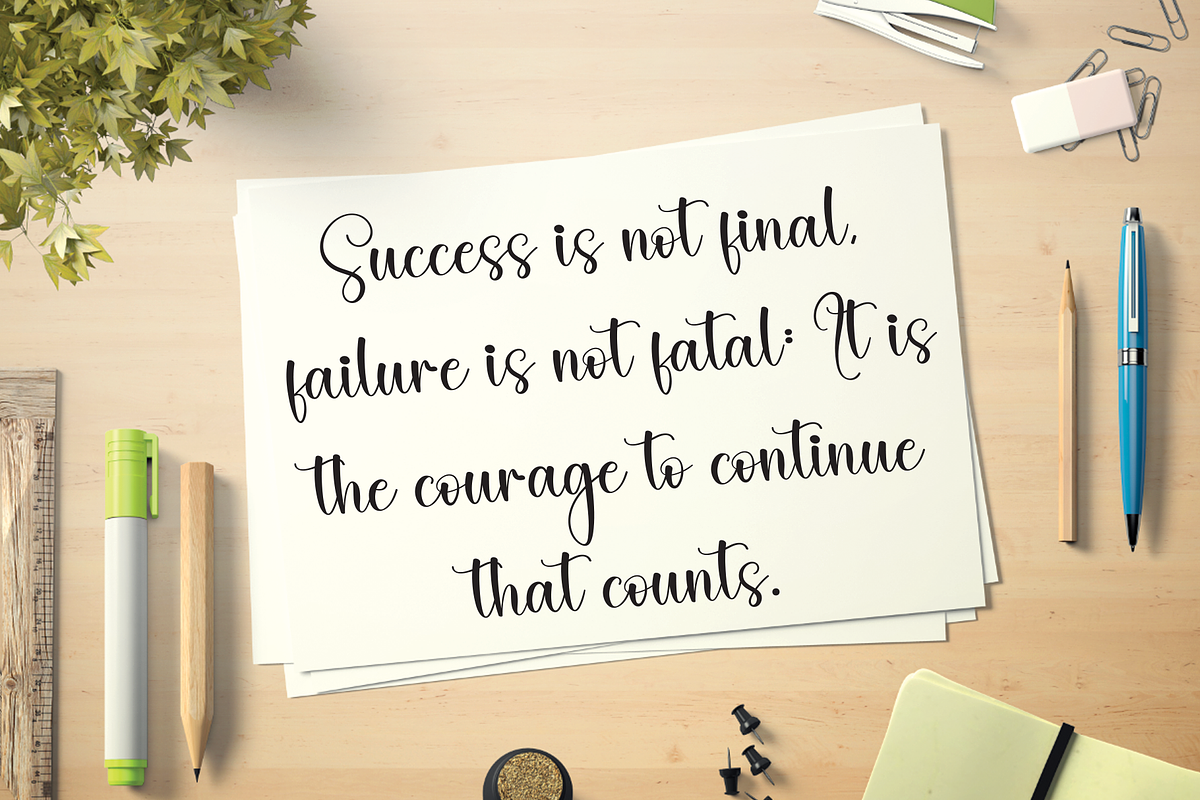 Cottage | Script Font, a Handwritten Font by Scratchones (Photo 5 of 9)