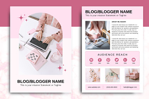 4 Page Media Kit Canva Template