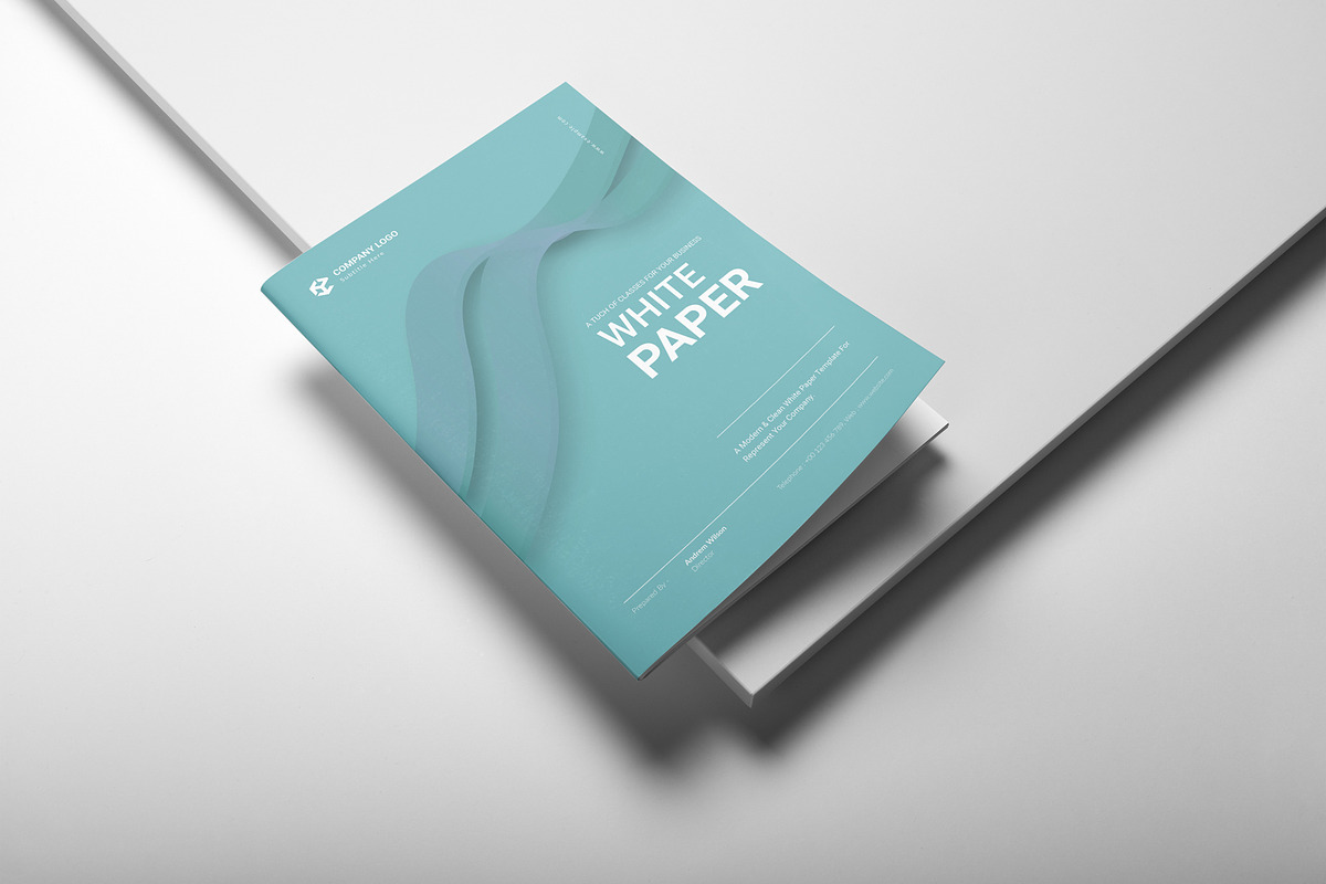 Business White Paper Template, a Brochure Template by DesignCrest (Photo 2 of 13)