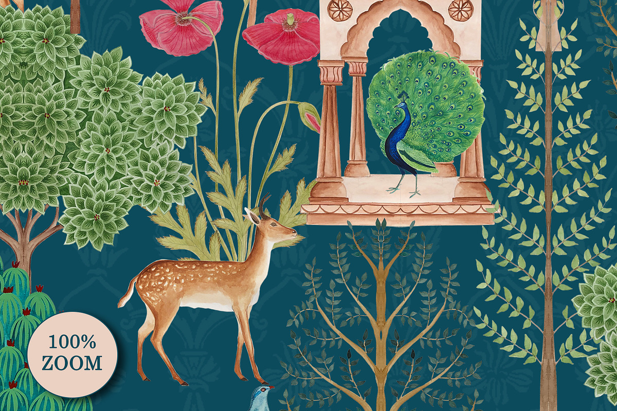 Pichhwai Dream Prints & Patterns, a Pattern Graphic by GND ART STUDIO (Photo 8 of 8)