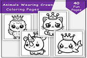 Cute Animals Coloring Pages, an Animal Illustration by Lamia Emad (Thumbnail 1 of 4)