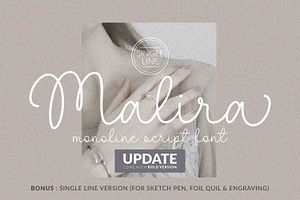 Malira - Monoline & Singleline Font