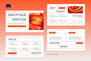 White Orange Modern Pitch Deck, a Presentation Template by Claymoon Lab (Thumbnail 3 of 7)