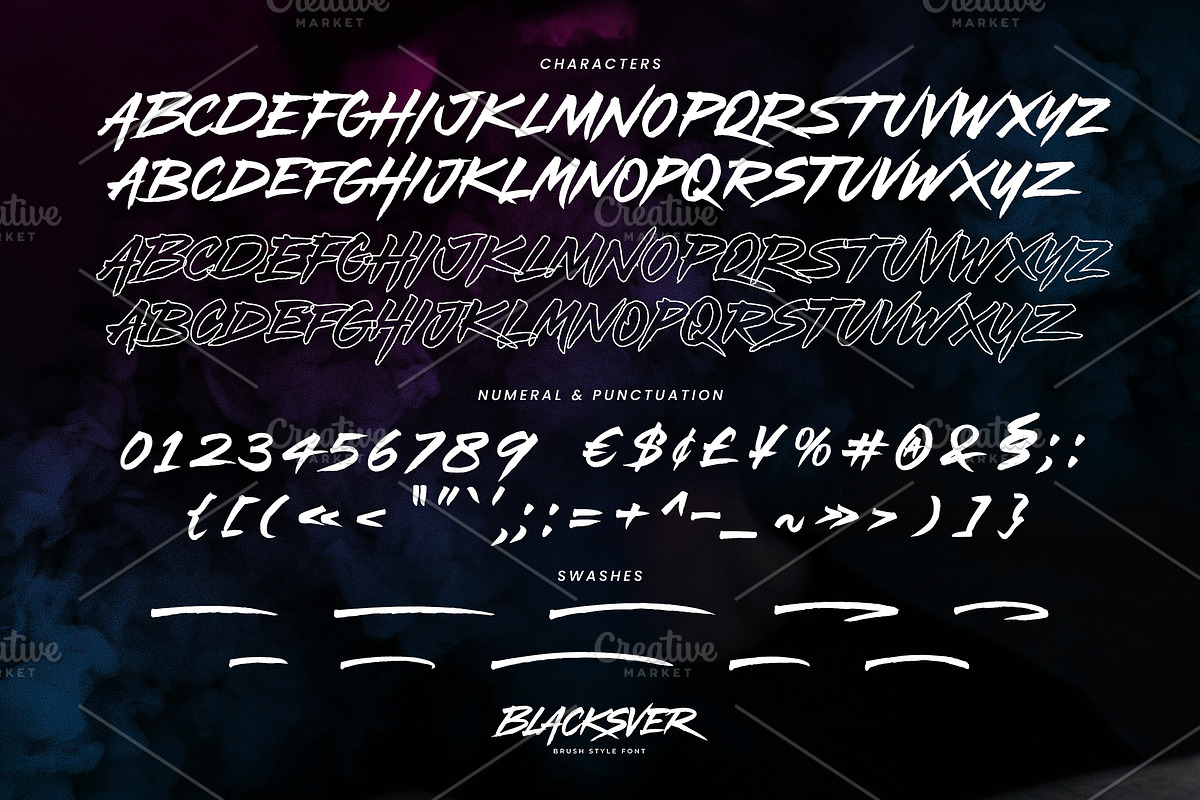 Blacksver - Brush Font, a Font by agnyhasyastudio (Photo 10 of 12)