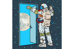 Astronaut Opens The Arms Of The Moon