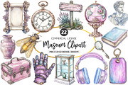 Museum Watercolor Clipart, an Illustration by SinaCreation (Thumbnail 1 of 5)