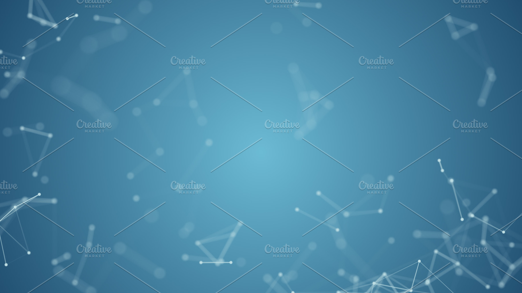 Abstract blue blurred geometry wireframe network and connecting, an Abstract Photo by Ministocker