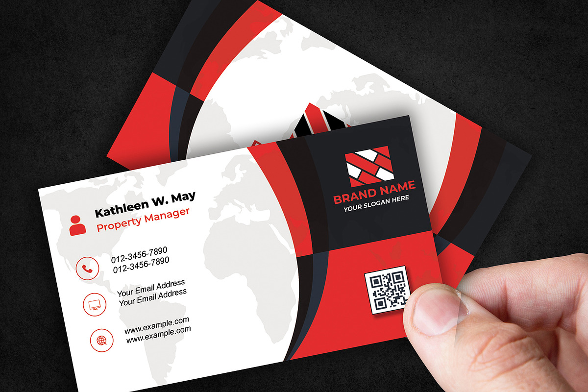 Bold Business Card Template preview 3