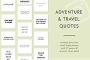 Adventure & Travel Instagram Quotes, a Social Media Template by Bold Leap Creative (Thumbnail 1 of 3)