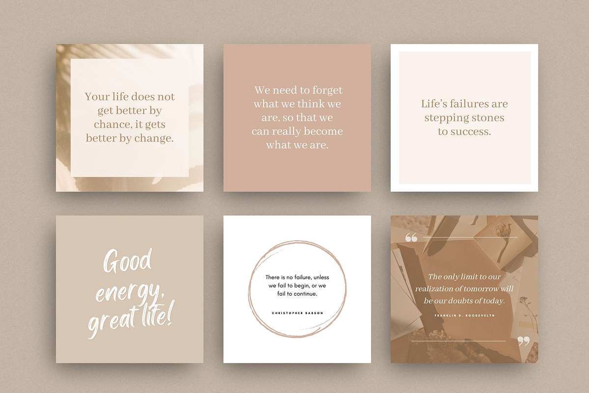 Life Coach Quote Templates for Canva, a Social Media Template by DeeBeeDesign (Photo 8 of 9)