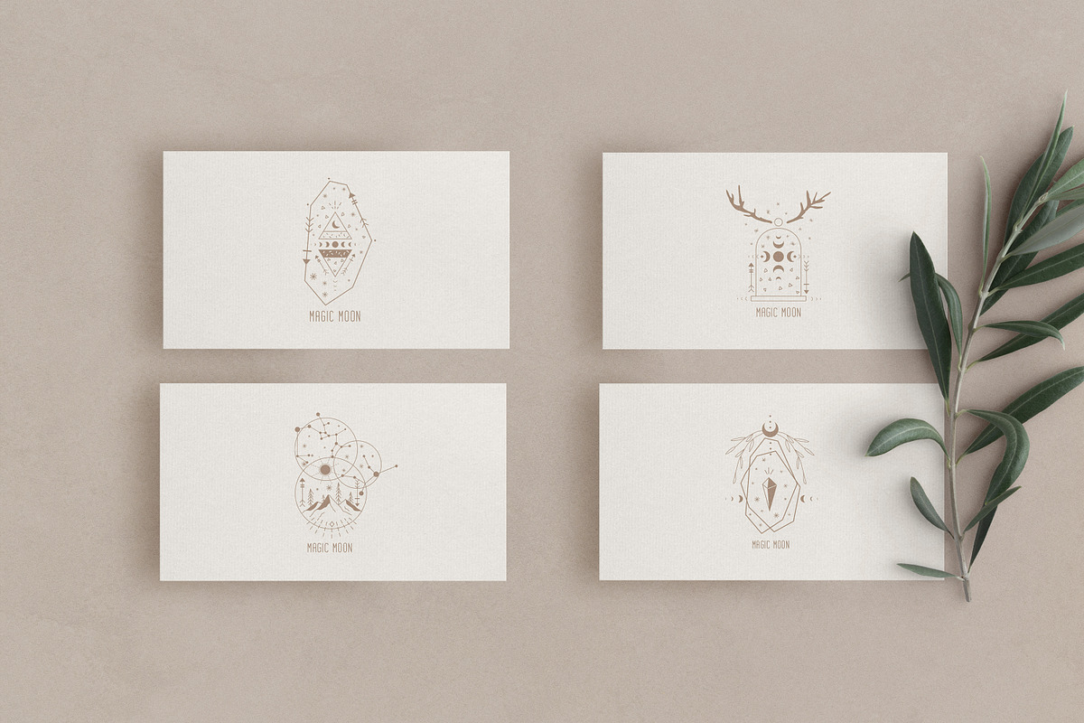 'MAGIC MOON' 22 LOGO TEMPLATES, a Branding & Logo Template by Luna Dreams (Photo 10 of 15)