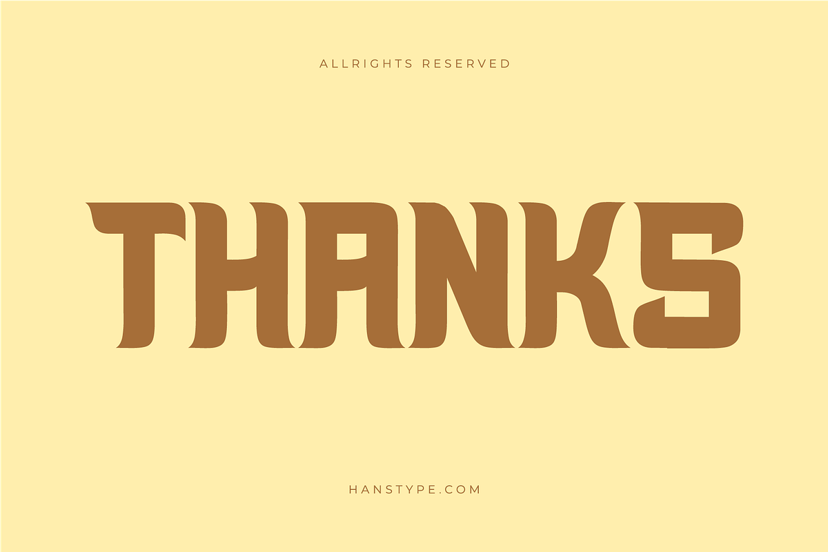 Sansbrow - Retro Display Font, a Font by Hanstype.com (Photo 10 of 10)