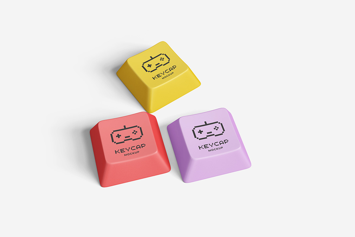 Keycaps Mockup, a Product Mockup by MrLetters (Photo 3 of 5)