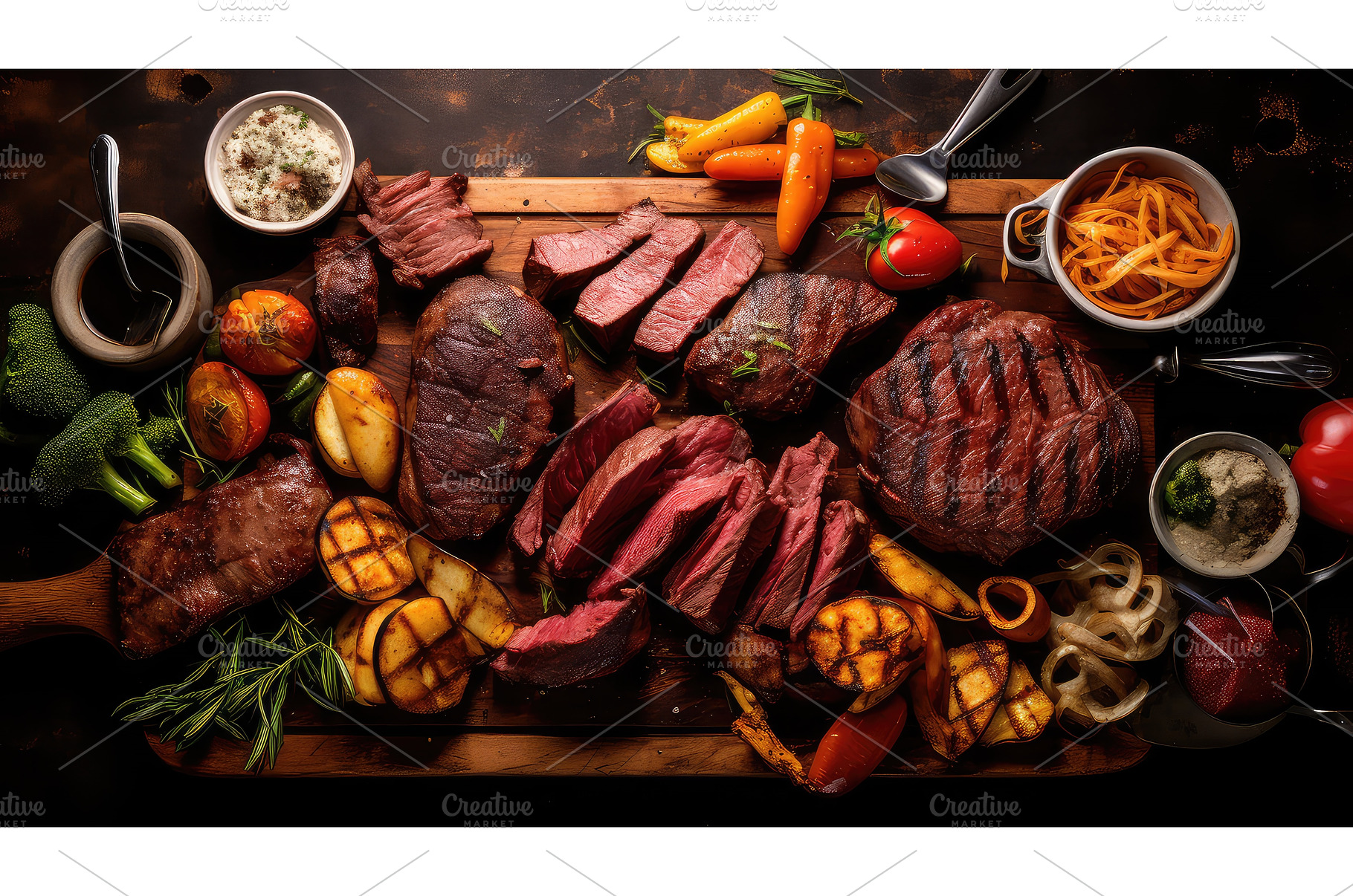 steak beef bbq food ai generated, a Background Photo by pikepicture