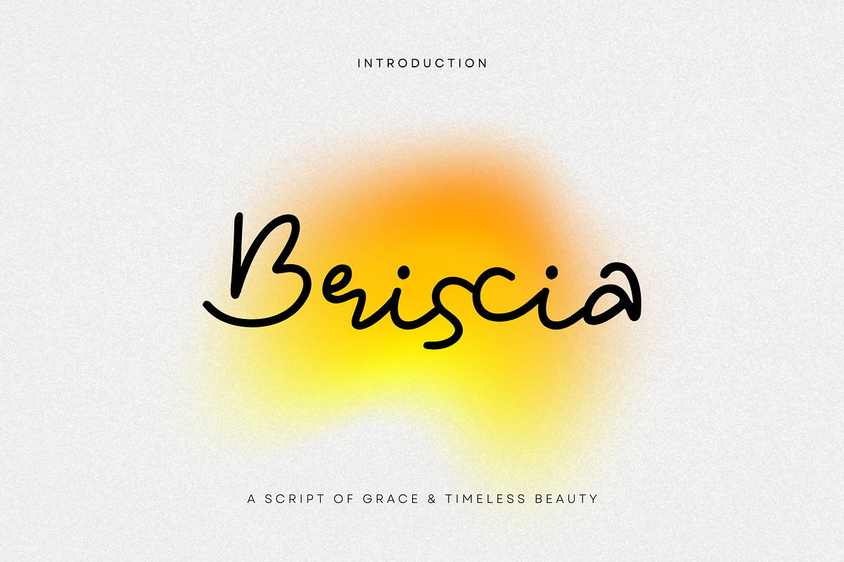Briscia – A Graceful Script Font, a Handwritten Font by Creacy Studio (Photo 1 of 10)