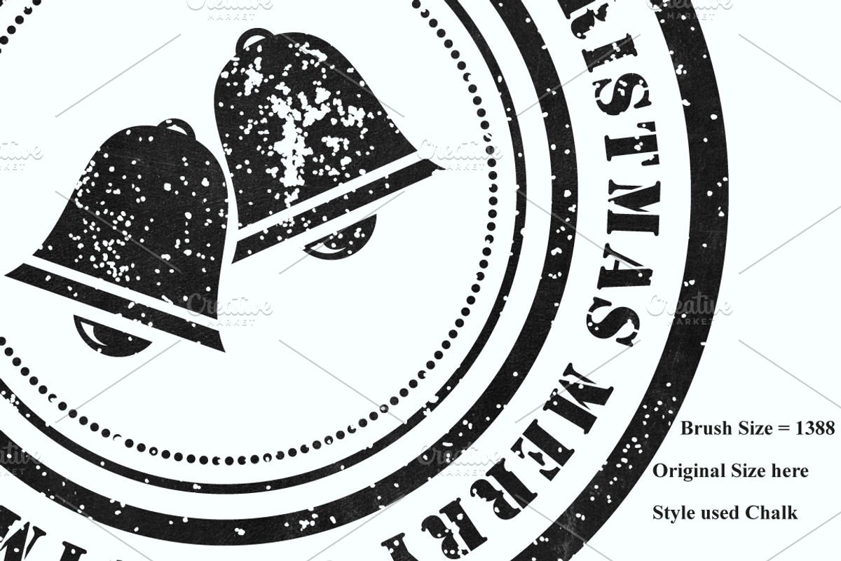 Christmas Circle Photoshop Brushes, a Brush Add-On by MDD Designs (Photo 3 of 5)