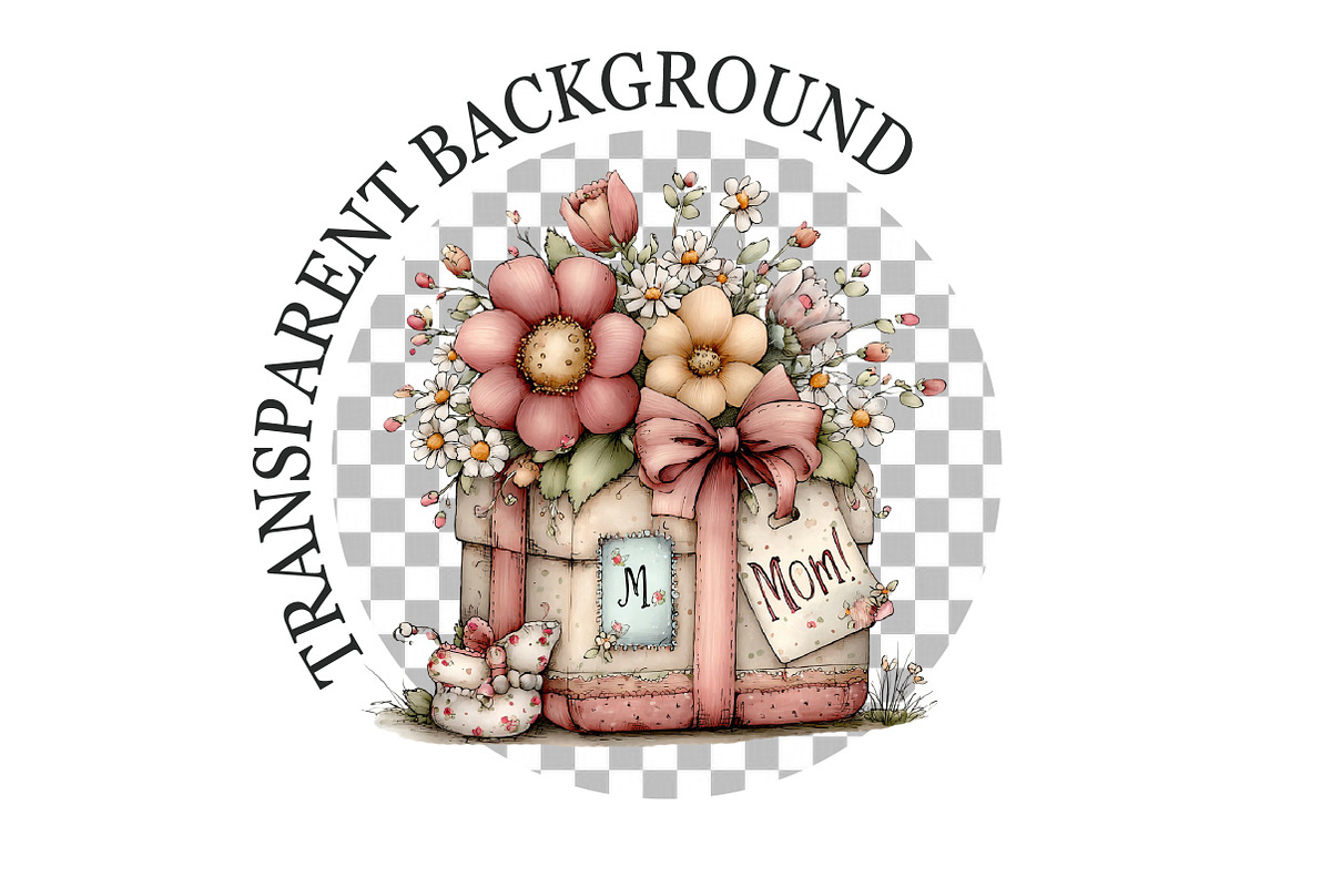Mother's Day Gift Box Clipart, an Illustration by Rose Art (Photo 5 of 5)