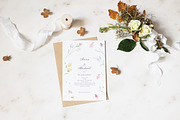 Minimalist Wedding Invitation, a Print Template by MalyskaStudio (Thumbnail 3 of 5)
