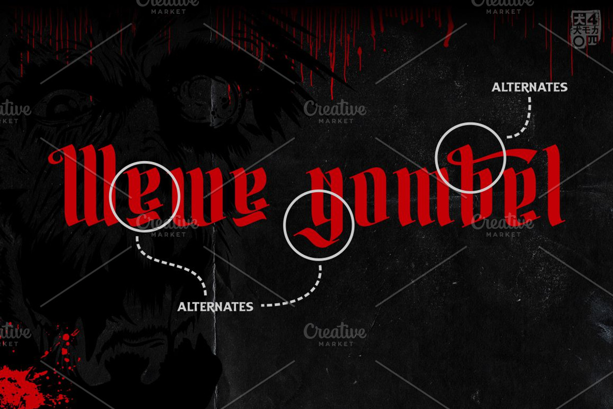 Sanekala Typeface preview 5