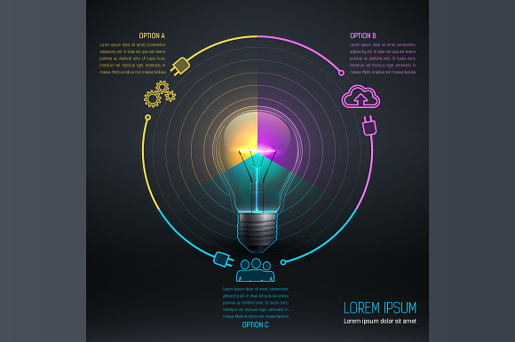 40Off Colorful Bulb With Icon 6