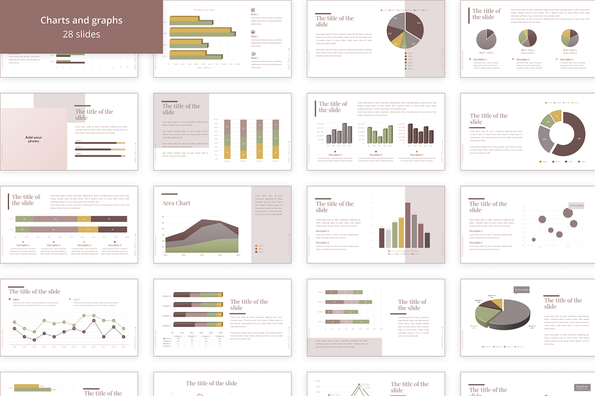 Beige presentation template, a Presentation Template by KaluginaWEB (Photo 7 of 10)