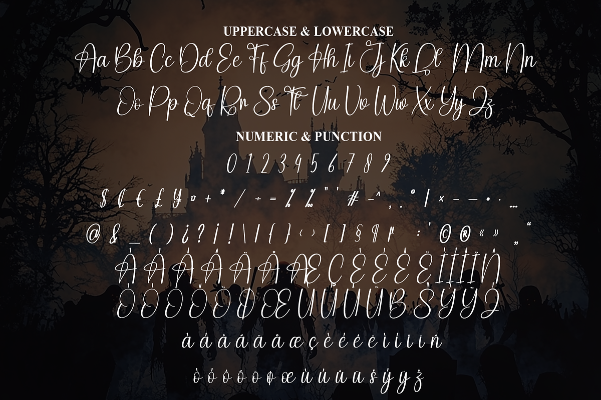 Spooky Society | Script Font, a Handwritten Font by Scratchones (Photo 7 of 9)
