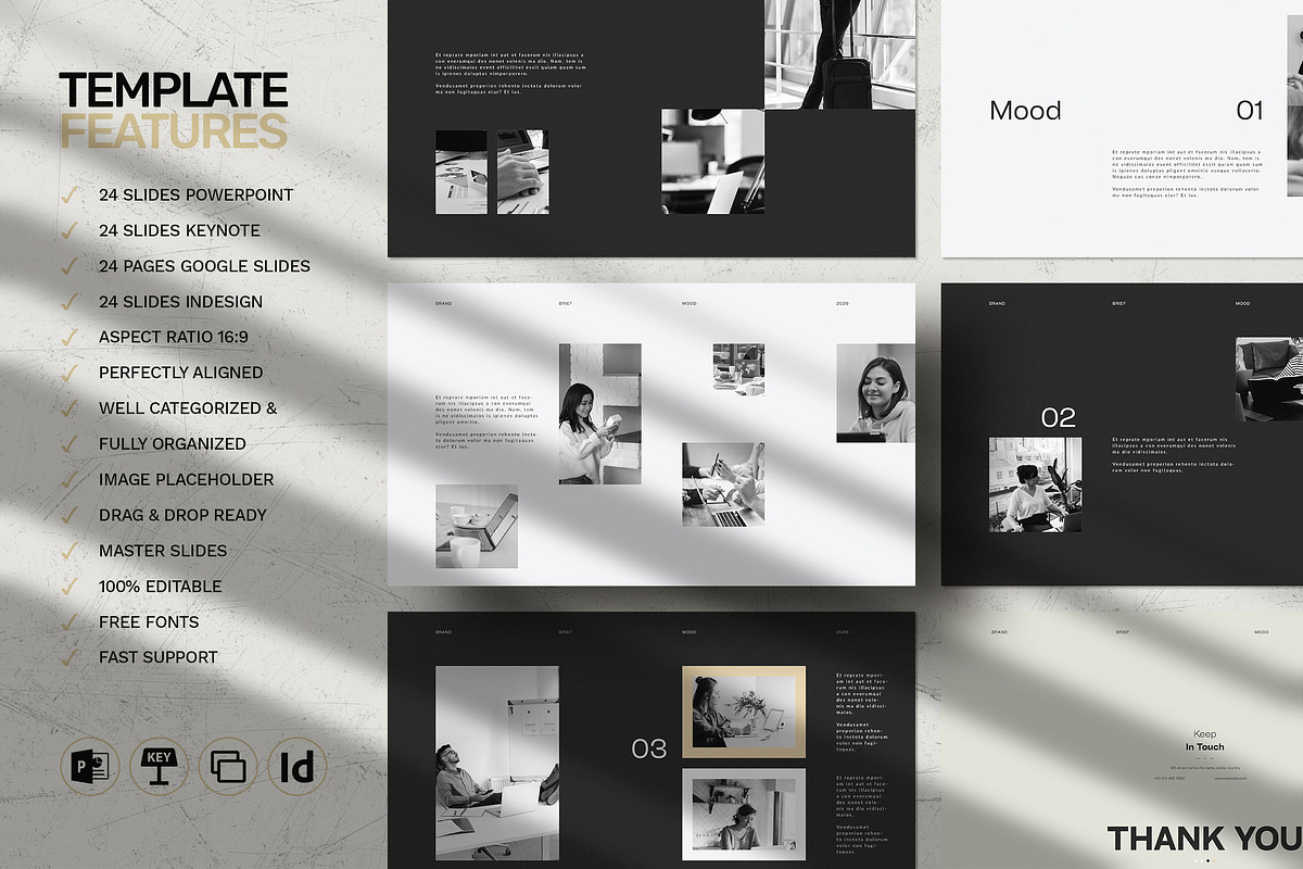 Mood Brief Template, a Presentation Template by WhiteGraphic (Photo 2 of 8)