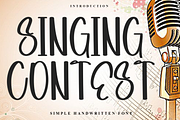 Singing Contest, a Script Font by FreshTypeINK (Thumbnail 1 of 8)