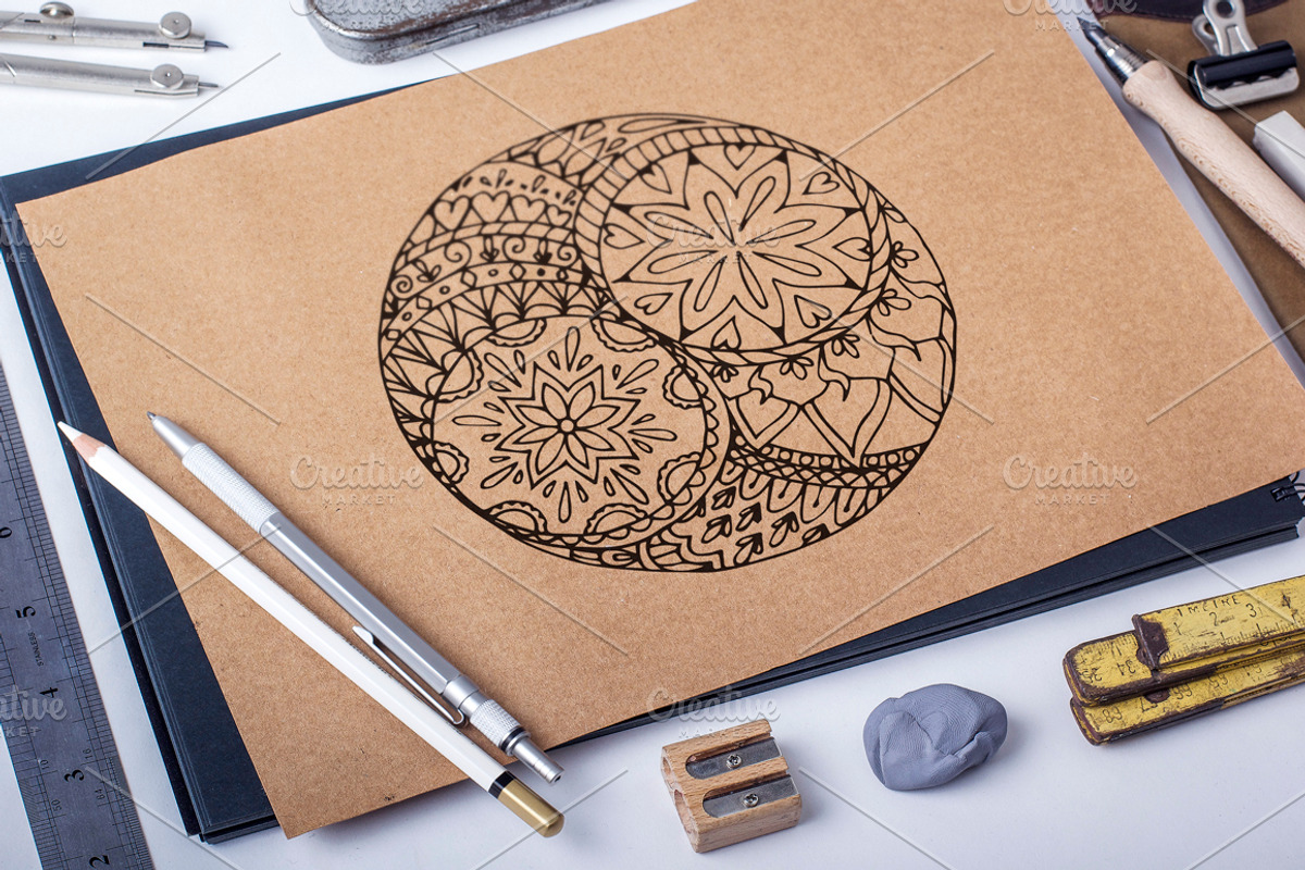 -50%OFF! Hand drawn mandala, an Illustration by Lytvynenko Anna (Photo 2 of 3)