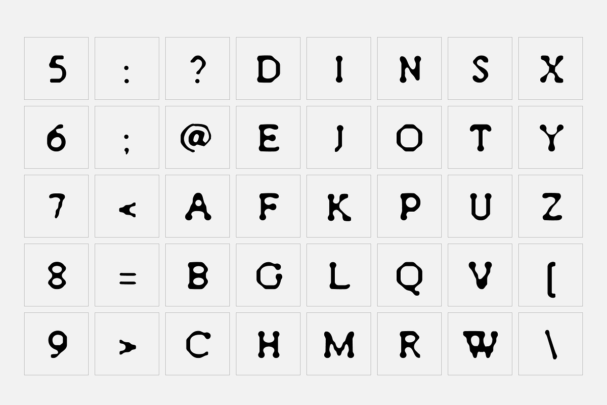 Degenerate, a Font by SelfBuild Type (Photo 9 of 13)