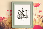 Leafletter Monogram Font Kit, a Serif Font by Eclectic Anthology (Thumbnail 4 of 7)