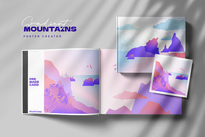 Gradient Mountains - Poster Builder