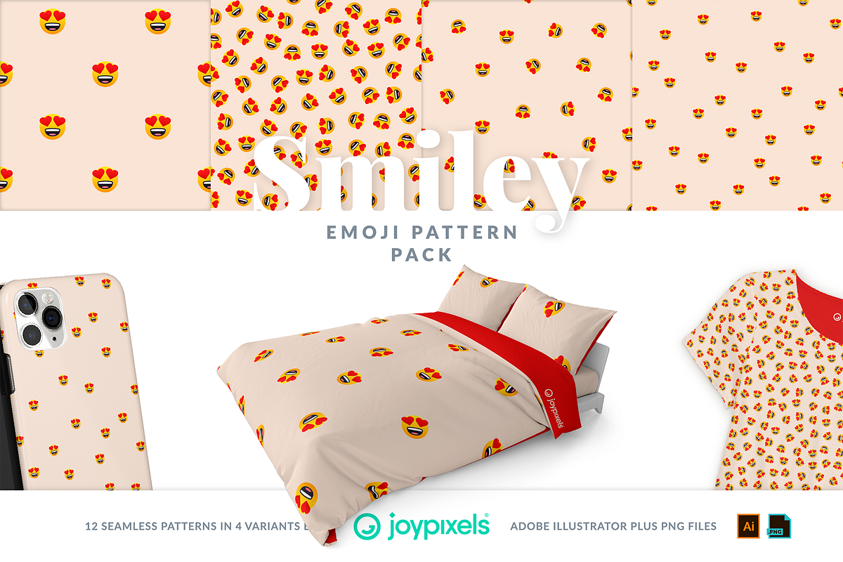 Smiley Emoji Patterns by JoyPixels®, a Pattern Graphic by joypixels (Photo 7 of 13)