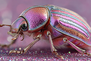 Iridescent Beetle Macro, an Animal Photo by Ales Munt