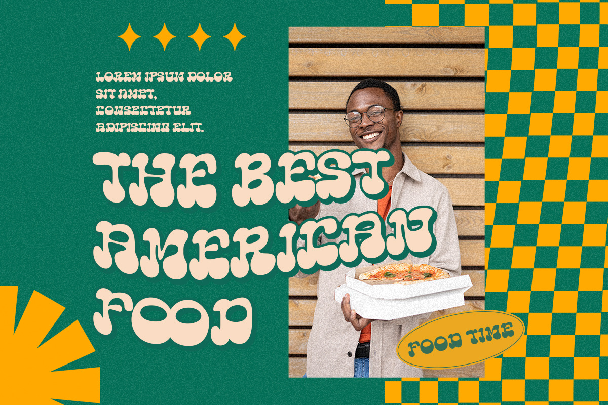 Saghi | Groovy Retro, a Handwritten Font by Pentagonistudio (Photo 4 of 10)