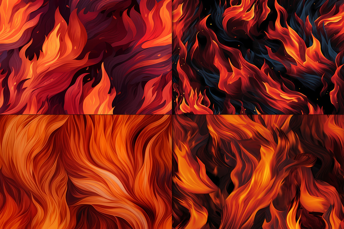 20 Seamless Fire! Fire! Patterns, a Pattern Graphic by Nordic Design (Photo 9 of 9)