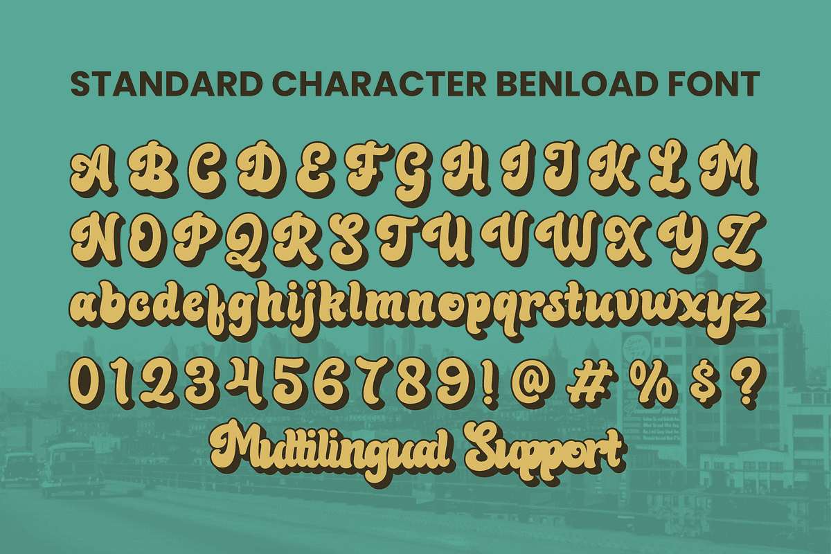 Benload, a Script Font by ahweproject (Photo 2 of 9)