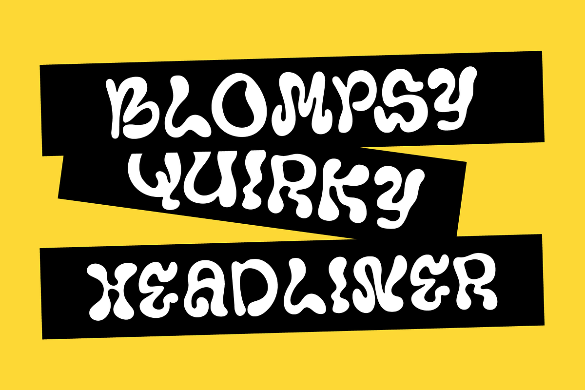 Blompsy – Quirky Psychedelic Font, a Font by Pokal Studio (Photo 4 of 12)