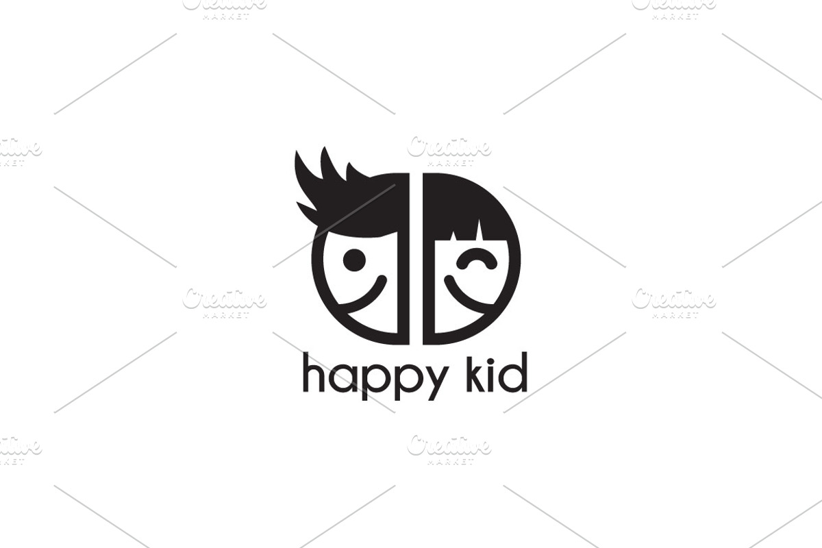 Happy Kid Logo, a Branding & Logo Template by Sahade Studio (Photo 3 of 4)